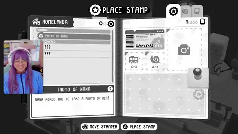 TOEM 2 journal stamp animation after a photo hand-in